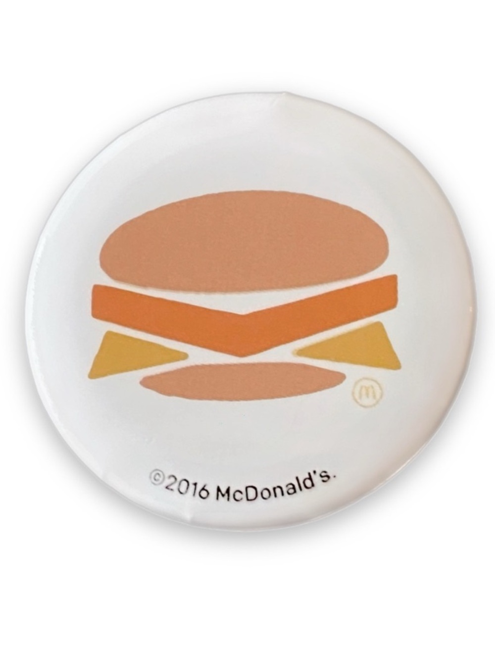McDonald’s Pin Filet-O-Fish Sandwich White Icons 1.25” Pinback Button